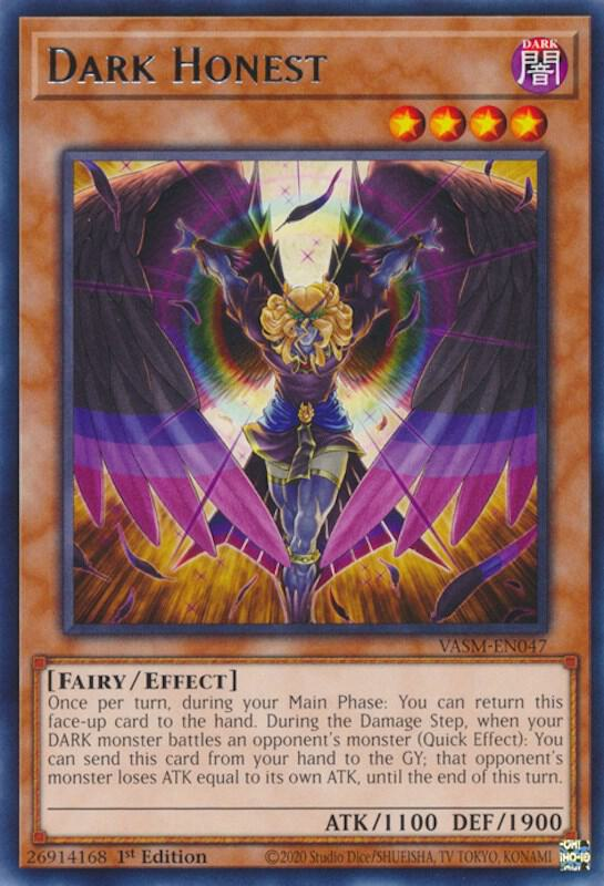 Dark Honest - VASM-EN047 -  Rare - 1st Edition